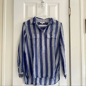 Madewell Striped Button Up Blouse Size XS